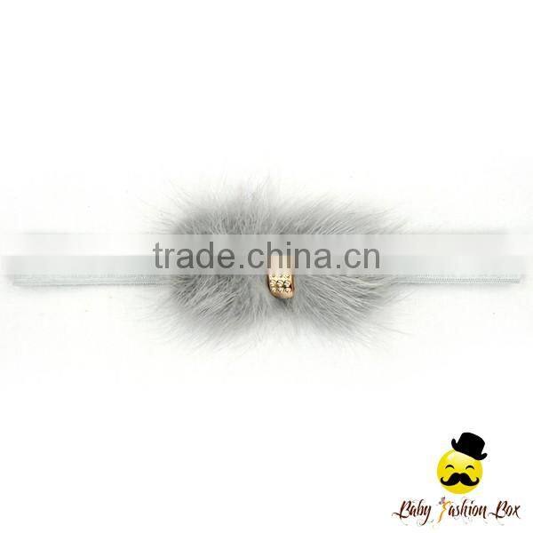 FDK269 Lovebaby Cheap Baby Girls Sequin Plastic With Hairy Kids Girls Headbands