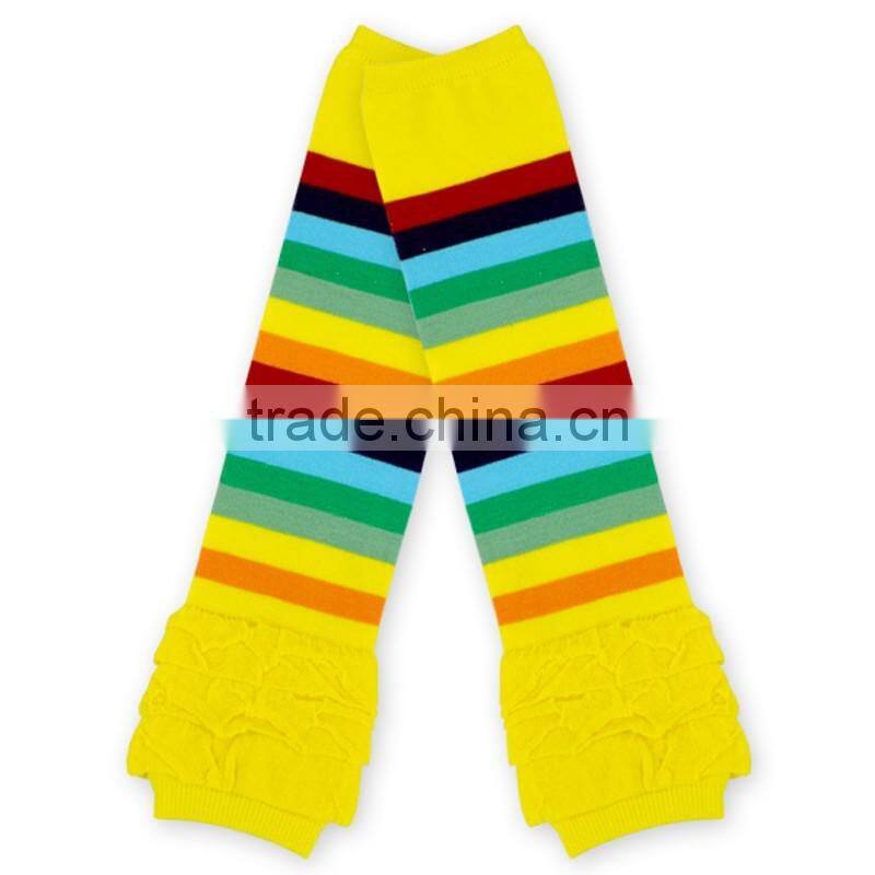 Newest Fashion Cotton Leg Warmer Kid Stripes Knitting Leg Warmer Socks