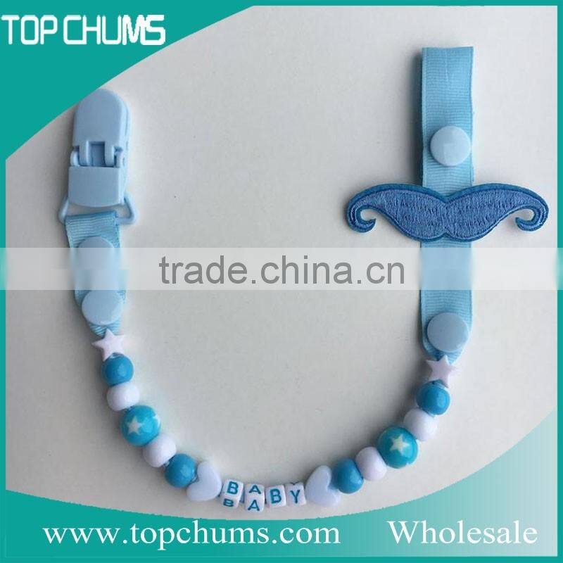 custom pacifiers logo printing baby pacifier clip holder