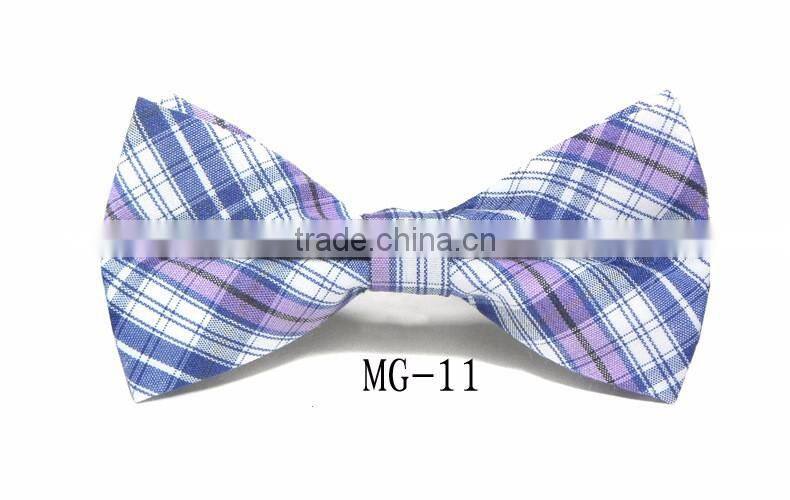 Cotton Checkered Children Kid Boy Toddler Baby Child Pre Tied Neck Bow Tie