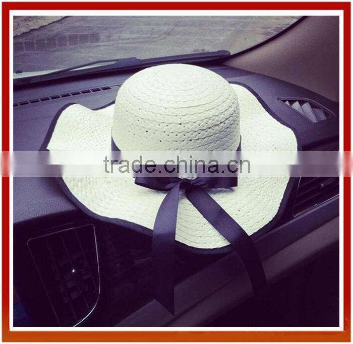 New Natural Stylish Wide Brim Straw Hat /Natural Crochet Straw Hats For Girls/Fashion Beach Cap Sun Hat Summer Straw Hat