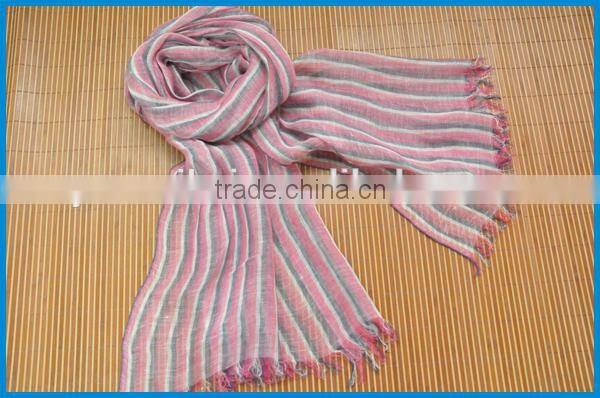 Japan hot selling fashion vertical stripe neck scarf