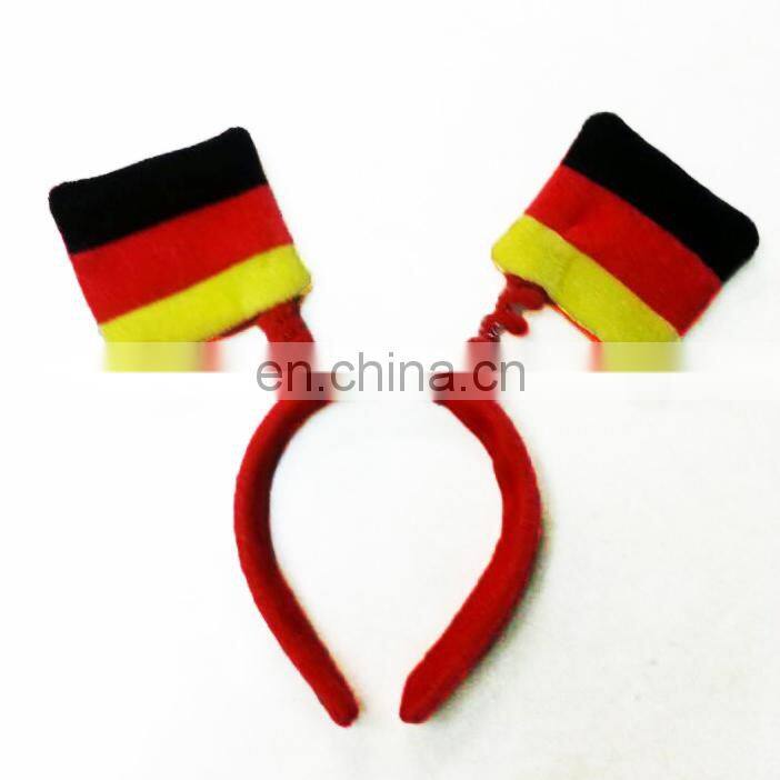 Promotion World Cup bowknot Headband headdress of Brazil Flag color W703