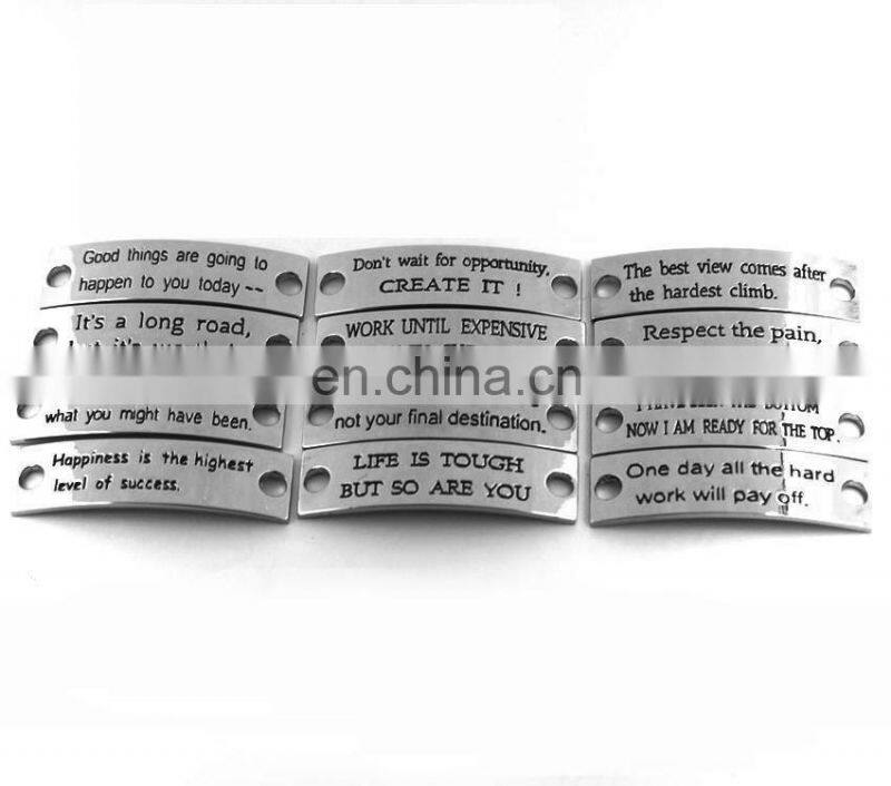 Personlized inspirational Leather engraved Bracelet