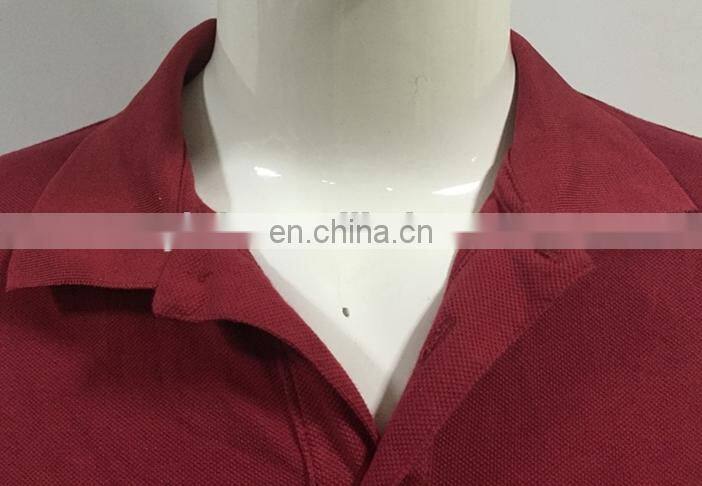 2017 Men's cool red polo tshirt long sleeve tshirt with small embroideried and left pocket
