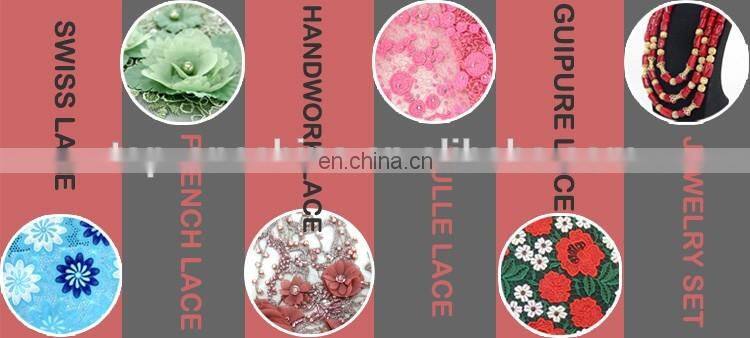 China suppliers flower beaded wedding lace fabric for wedding party