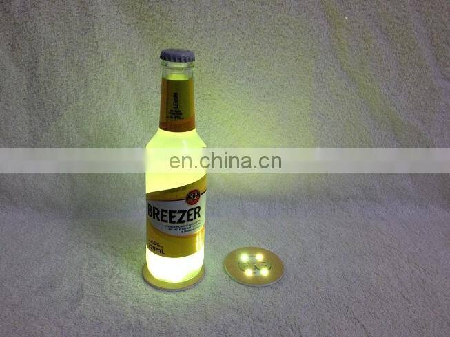 Customized Logo Print Glow Bottle Light LED Sticker