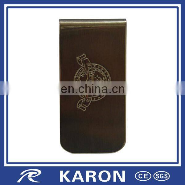stainless steel clip cash card with Karon