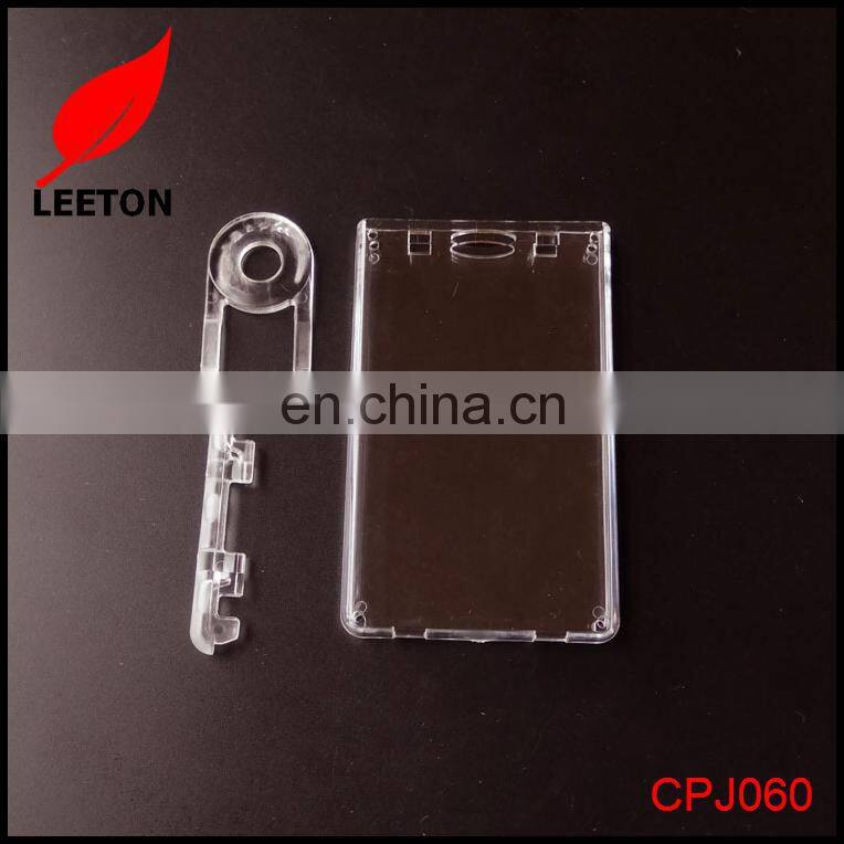 Factory new designed vertical strong rigid plastic ID card holder