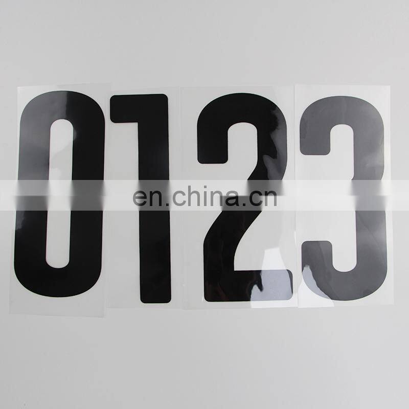 Sports numbers wood grain heat transfer film for clothing