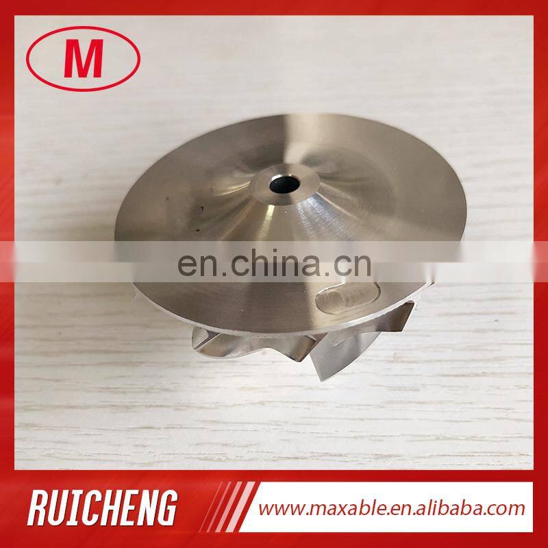 GT15-25 reverse 46.70/59.40mm 6+6 blades turbocharger milling/aluminum 2618/billet compressor wheel