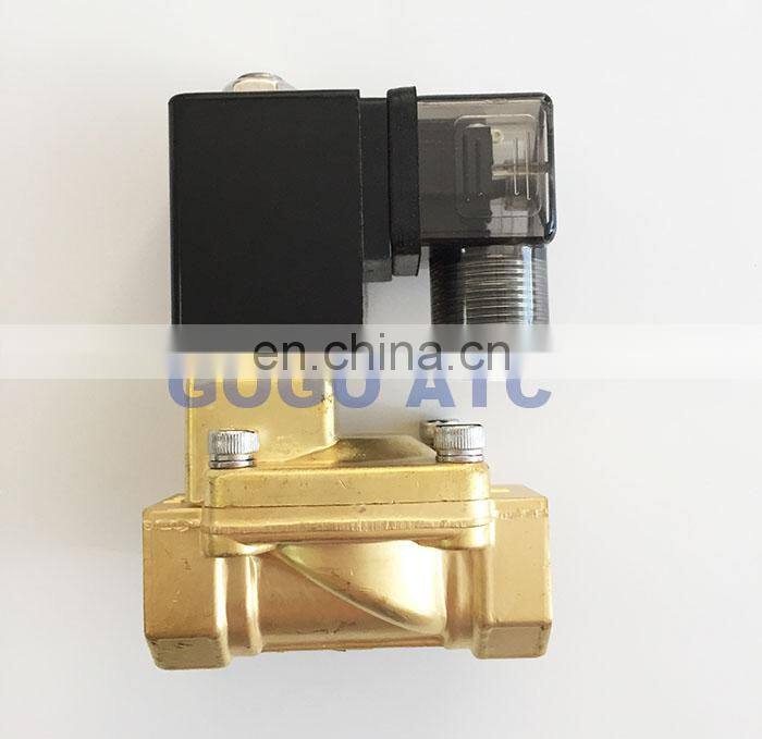 GOGO 2 way Pilot Diaphragm Brass 220v ac 24vdc water pneumatic normally closed electric Solenoid Valve 1 1/2" BSP 35mm GPX-40