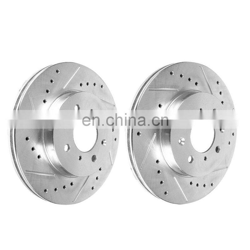 Front & Rear Brake Disc Rotors Ceramic Pads For 1999 2000 HONDA CIVIC Si COUPE 45251S5DA10 45251SCC901