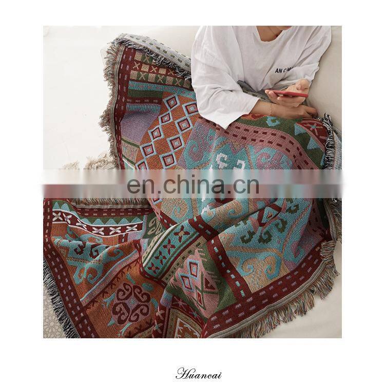 Hot sale best price blanket ethnic cotton beach boho woven throws decorative throw blankets amazon