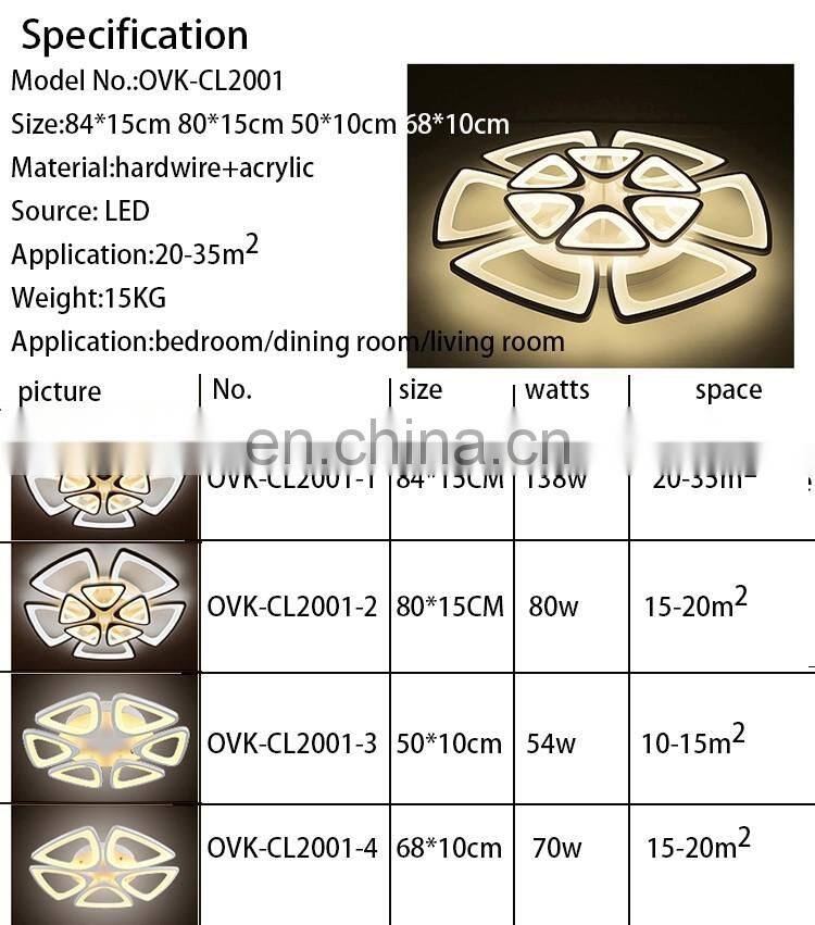 modern led ceiling lights remote control living room ceiling lamps creative bedroom restaurant circular lamps