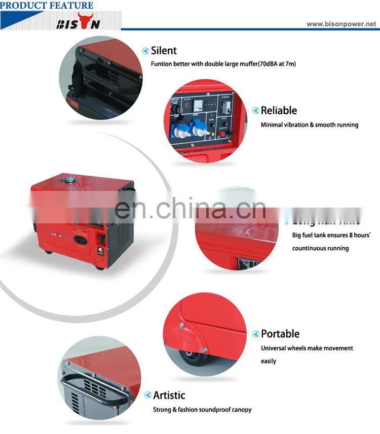 BS6500DSE 5KW Portable Silent Diesel Generator Small Diesel Generator Super Silent