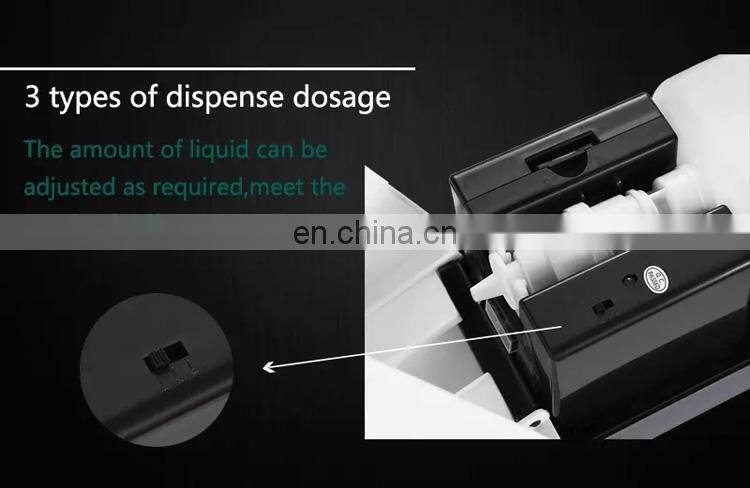 Electronic battery operated liquid soap alcohol gel spray infrared touchless wall mounted hand sanitizer dispenser with sensor