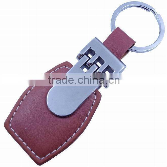 Leather Keycain with rivets