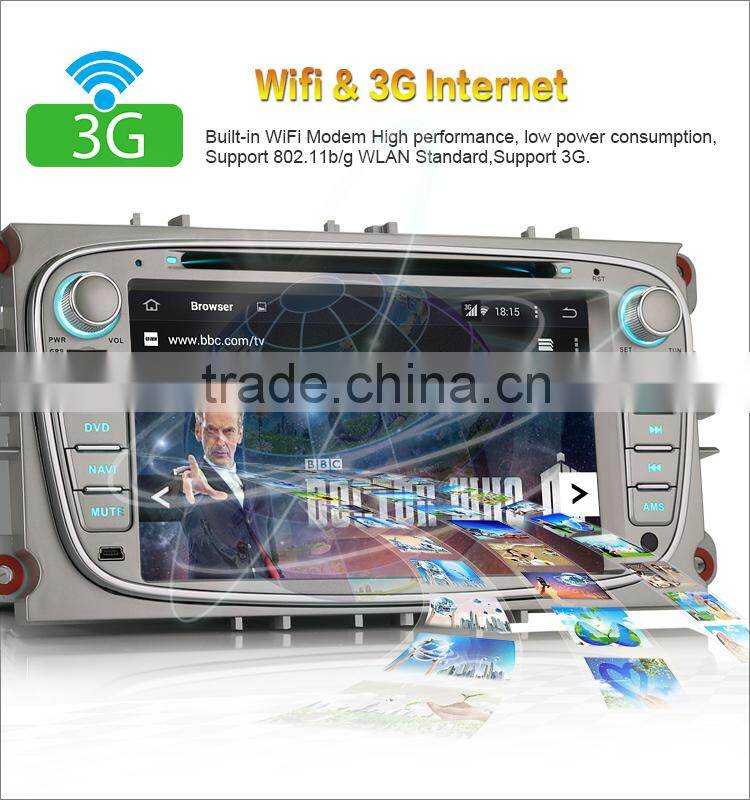 Erisin ES2608F 7" All-in-One Design for C/S-MAX Android 4.4.4 Car DVD