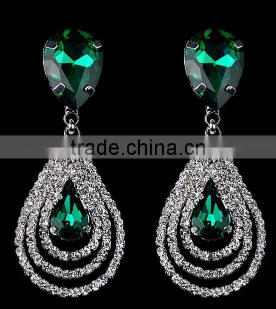 Crystal Rhinestone Earring aretes para Mujer Novia Shinny Luxury with best price Chicas Muchachas