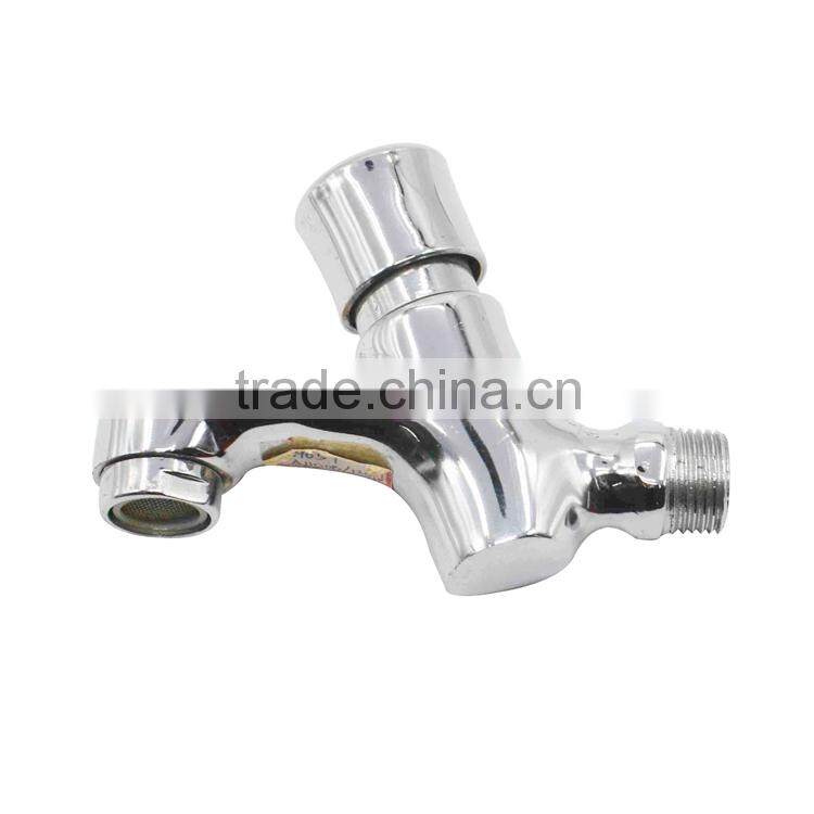 Iron plating wall mounted installation time delay faucet
