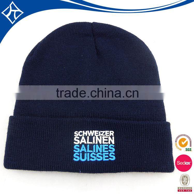 cheap crochet knit thin men long fold up beanie hats