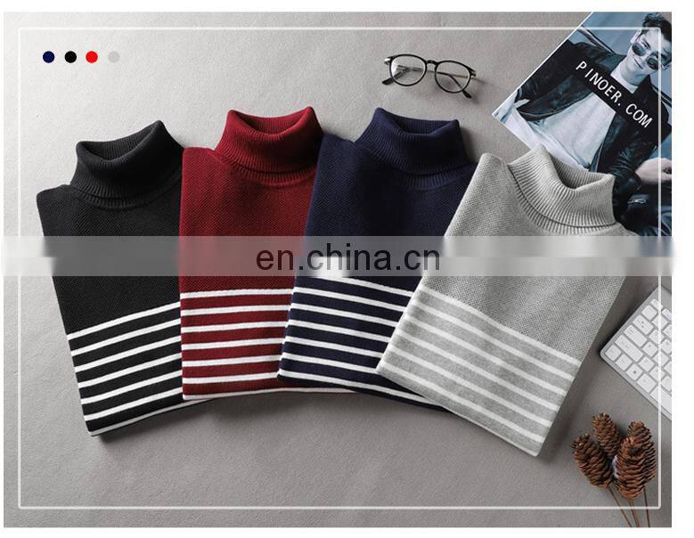 Factory direct sale fashion pullover fashion men's turtleneck sweater