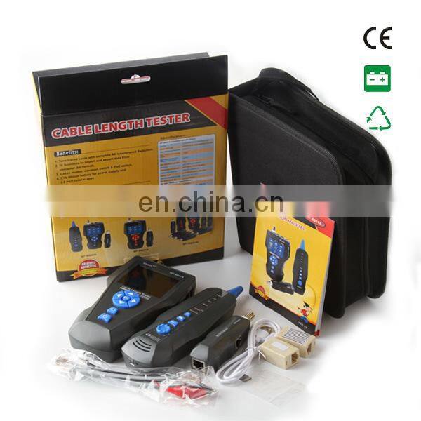 MT-8643 Network Cable Tester TDR Multi-functional LCD Wire Tracker for RJ45 RJ11 BNC Metal Cable PING/POE Cable Length test