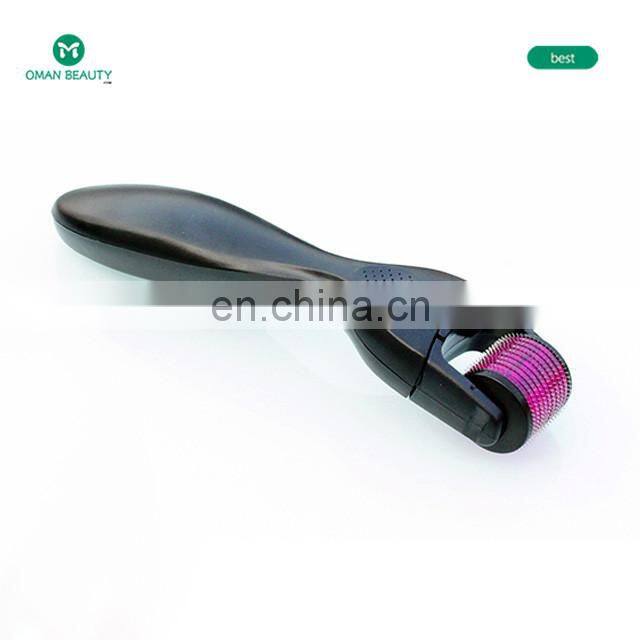 High quality 5 in 1 0.25mm 0.3mm 0.5mm 0.75mm facial roller hair regrowth skin beauty stainless steel  derma roller