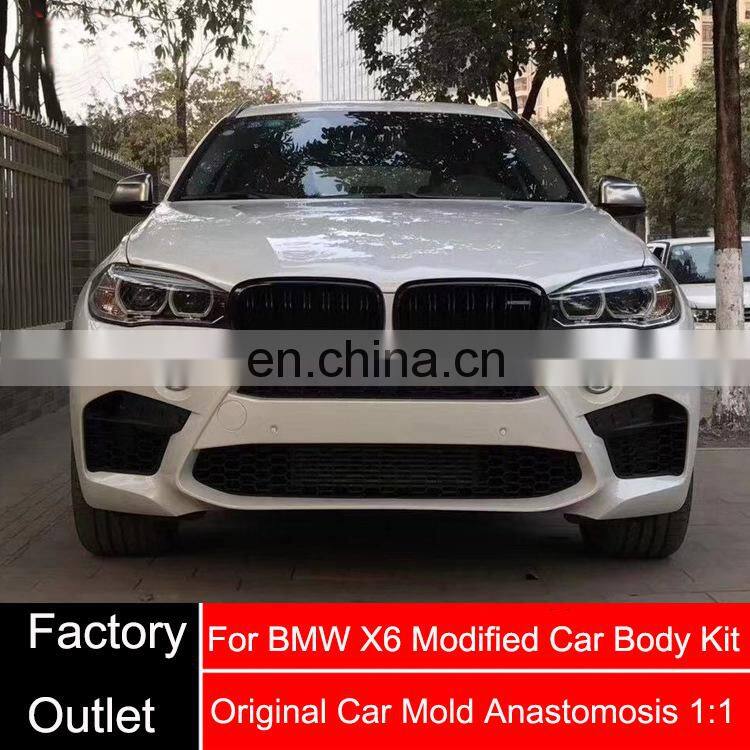 Runde For Bmw X6 M Style Car Bumpers Body Kit M Sport Type PP Material Body Kit