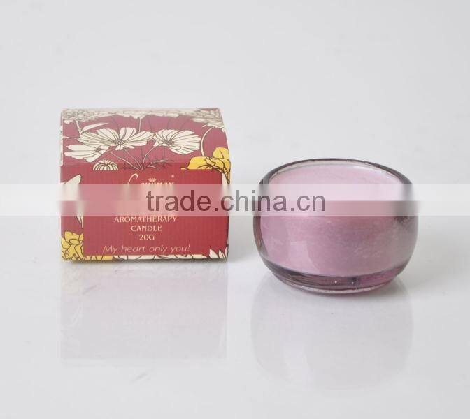 20g Scented Candle glass candle Jar ,Home Decorative wax candle jar SA-1916