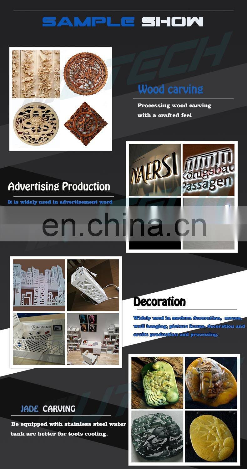 Stainless steel engraving machine small cnc router 3axis for cutting aluminum wood