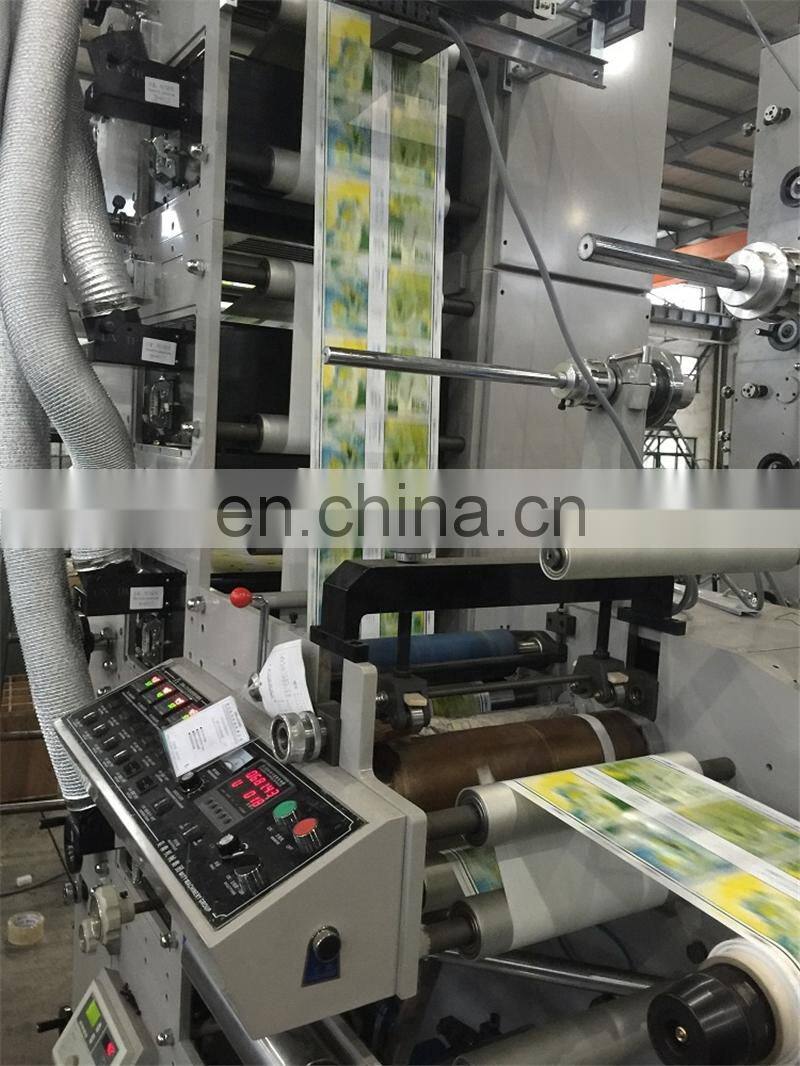 UTR480-5 Five 5 Color Automatic Narrow Web water based ink Thermal Heat Transfer Label Flexo Printer for barcode ticket sticker