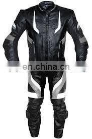 Custom Made Motorbike Leather Suit Men ODM Motorcycle Riding protection Cowhide Real Leather Racing Suit