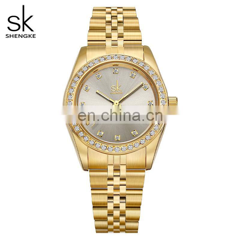SINOBI Factory Supplier Luxurious Gold Wristwatch Quartz Watches Women New Watch 2022 Gold Wrist Watch Women