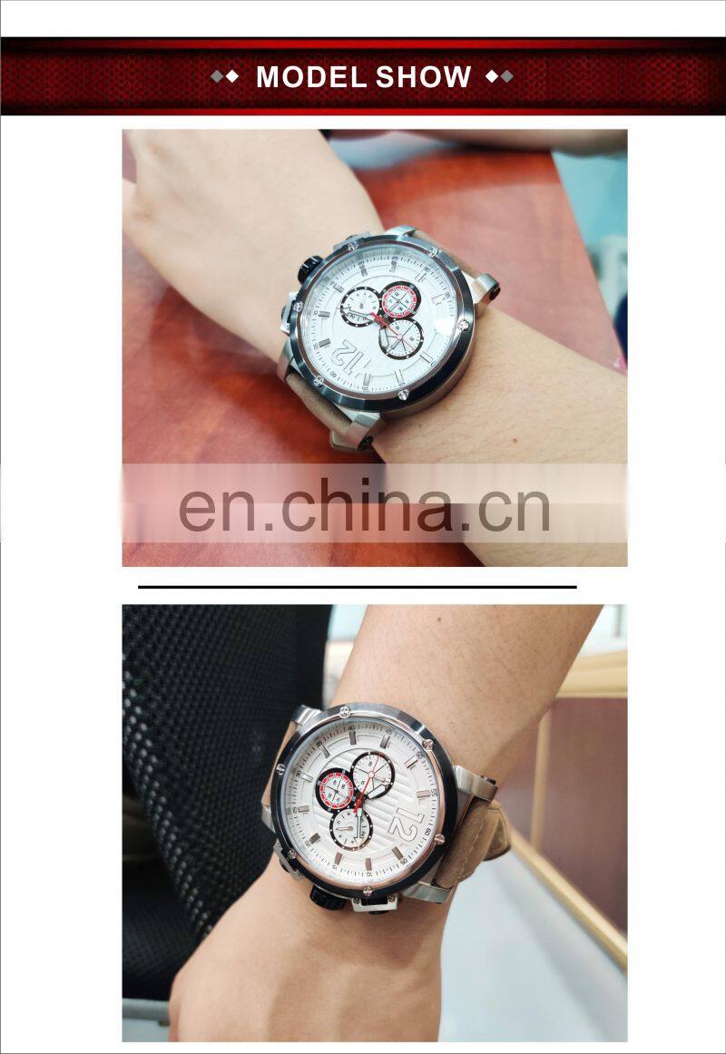 Relojes Para Hombre luxury Mens Wrist Watch Chronograph Sport Quartz Watches Relogio Masculino Leather Watch Mens Wrist