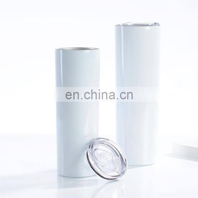 Travel Skinny 20 oz Double Wall 20oz Skinny Tumbler Diy Sublimation Blanks