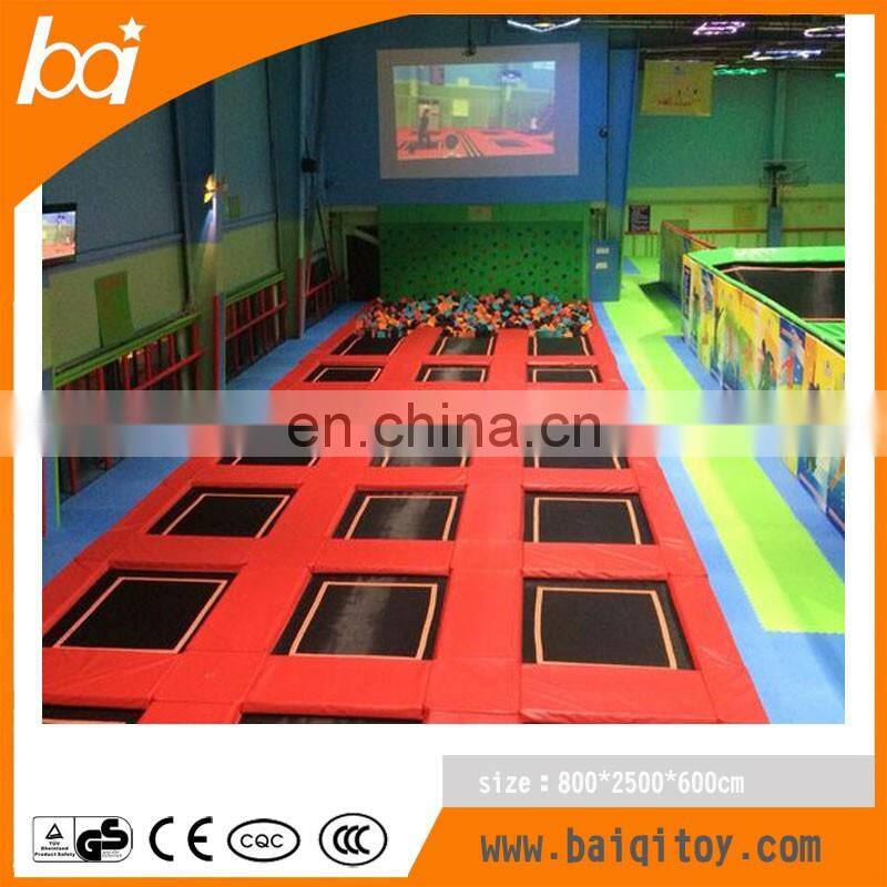 BaiQi Safe and stimulating Children Indoor Sport Play Trampoline Park with Foam Pit