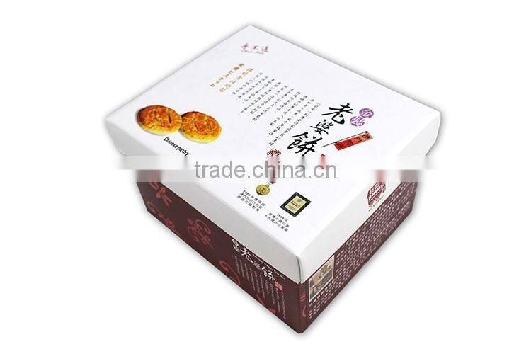 Recycled Cardboard Folding Brown Kraft Paper cardboard cake box for packing