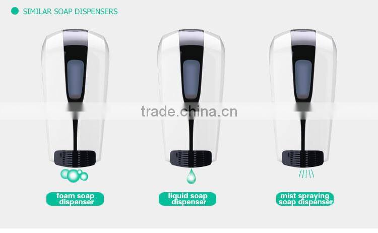 Yuekun Manufacturer hot sale capacity 1000ml wall mount hotel manual shampoo shower dispenser top quality plastic soap dispenser