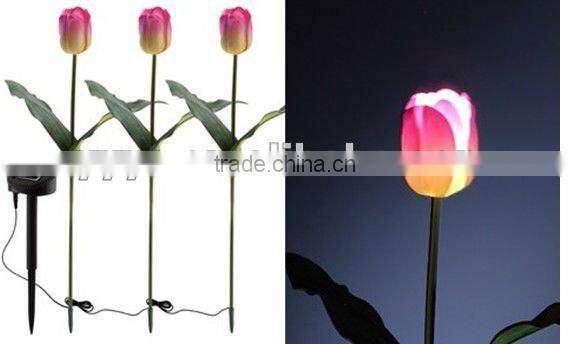 led solar rechargeable lamp flower