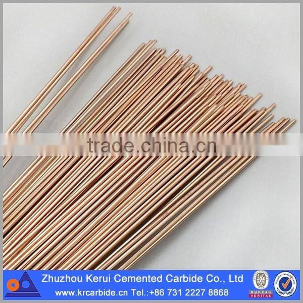 High performance copper and copper alloy welding rod for brazing tungsten carbide
