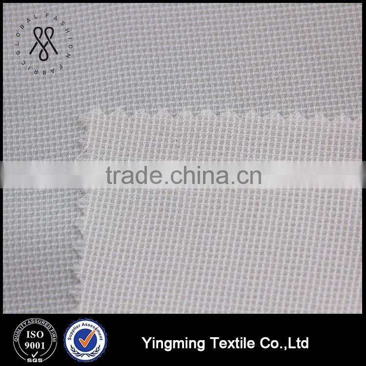 China good price 100% Polyester White Composite Jacquard Chiffon Fabric for Women's Dresses