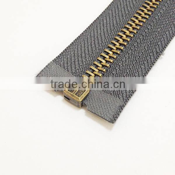 #5 metal open end cheap zipper for man clothing