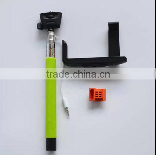 New wired Pole Phone Selfie Stick Monopod Bluetooth Android IOS for iPhone Camera no Battery