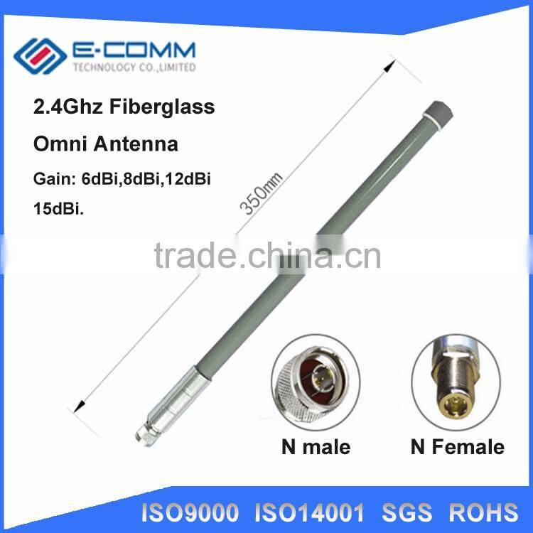 Direct buy from China!! 2.4Ghz 6dBi fiberglass Omni antenna with N male connector for Repeater Bridga