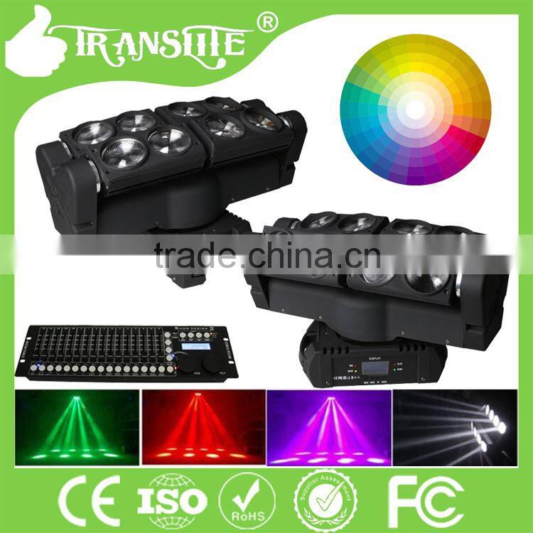 Moving Beam RGBW LED Spider Light 8*10W