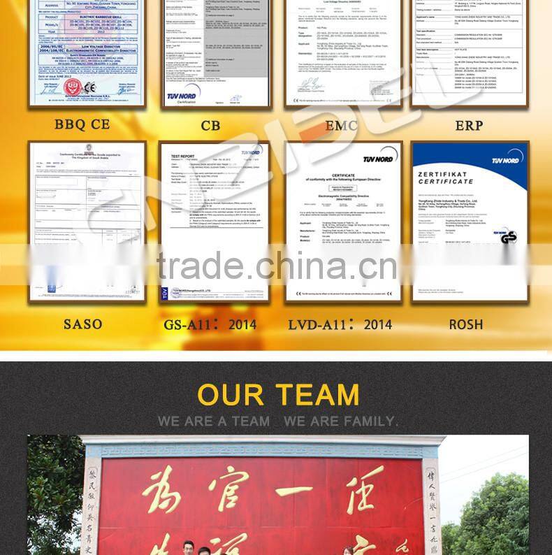 Double electric hot plate with solid cast iron heating element 2500W CNZIDEL