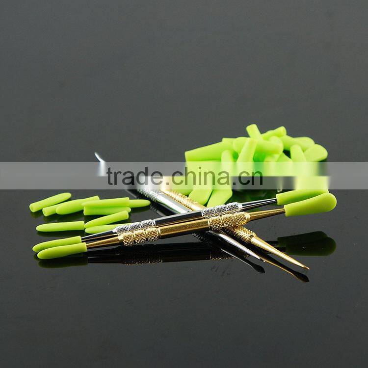 Wholesale with Non Stick Silicone Tip Stainless Steel Bho Oil wax custom dab tool