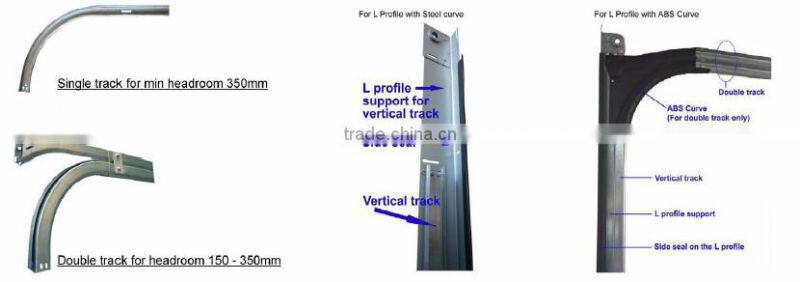 CE Certificate Industrial Garage Doors with Pedestrian Door